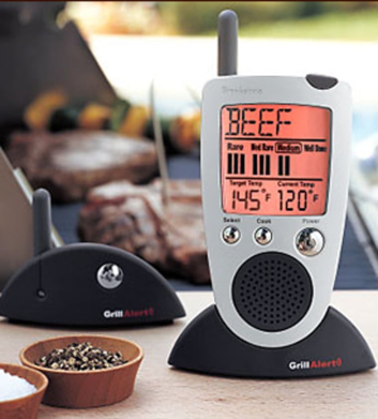 The Grill Alert Talking Remote lets you know when your entree is ready - from 300 feet away.